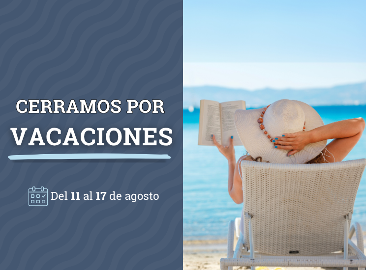 Cerramos por vacaciones!