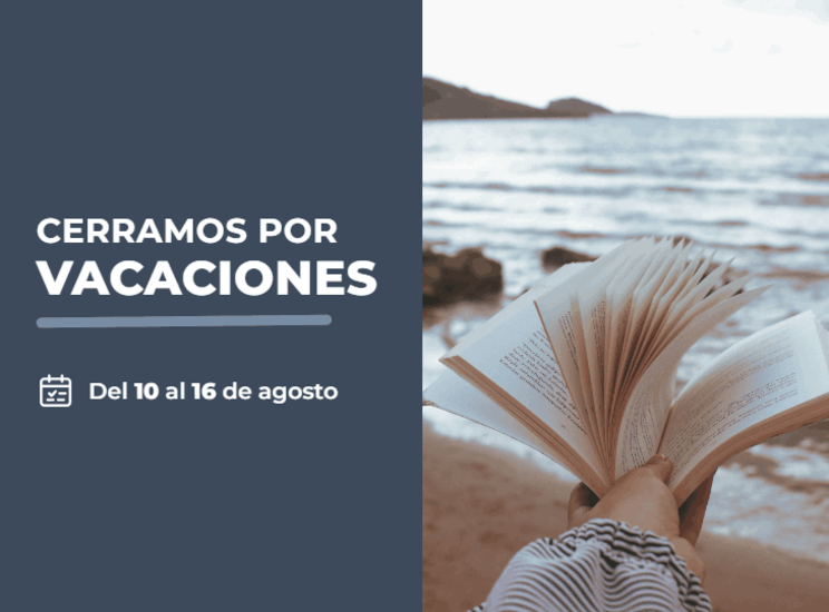 �Cerramos por vacaciones!