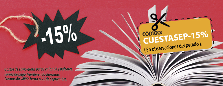 -15% dto en la impresión de libros en la cuesta de septiembre
